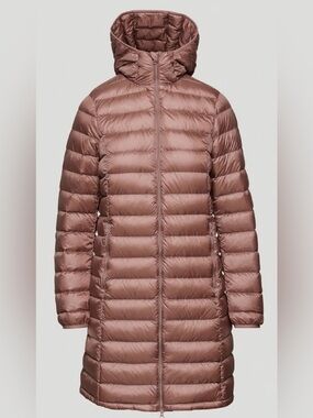 Aritzia Babaton Foundation Puffer Shadow Mauve Hooded Down Coat Size S Packable